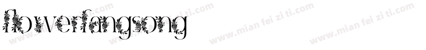 flowerfangsong字体转换