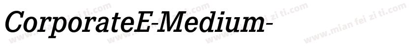 CorporateE-Medium字体转换