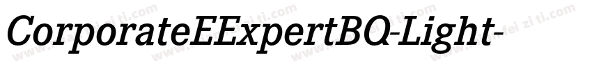 CorporateEExpertBQ-Light字体转换