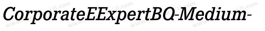 CorporateEExpertBQ-Medium字体转换