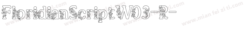 FloridianScriptW03-R字体转换