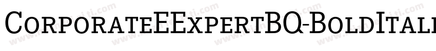 CorporateEExpertBQ-BoldItalicOsF字体转换