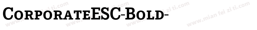 CorporateESC-Bold字体转换