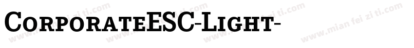 CorporateESC-Light字体转换