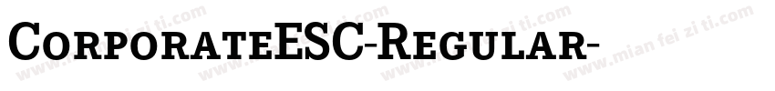 CorporateESC-Regular字体转换