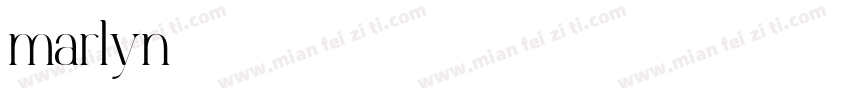 marlyn字体转换