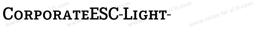 CorporateESC-Light字体转换