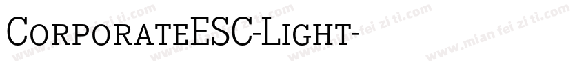 CorporateESC-Light字体转换