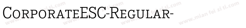 CorporateESC-Regular字体转换