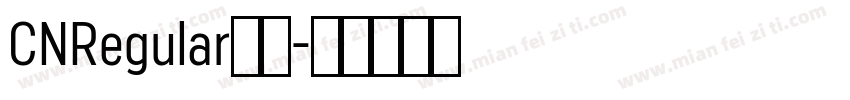 CNRegular字体字体转换