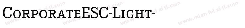 CorporateESC-Light字体转换
