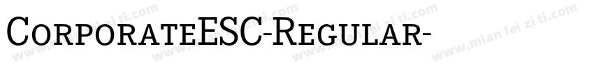 CorporateESC-Regular字体转换