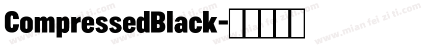 CompressedBlack字体转换