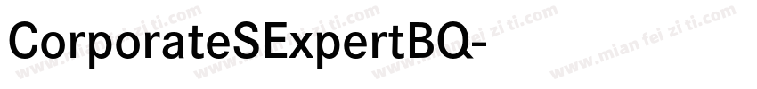CorporateSExpertBQ字体转换