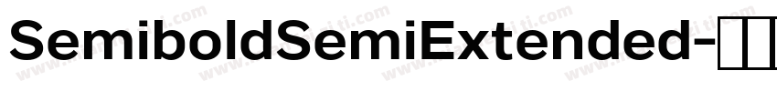 SemiboldSemiExtended字体转换