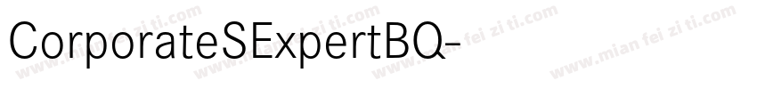 CorporateSExpertBQ字体转换