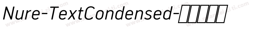 Nure-TextCondensed字体转换