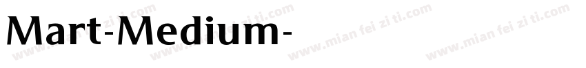 Mart-Medium字体转换
