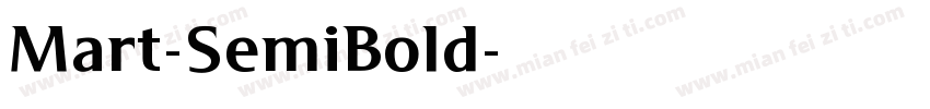 Mart-SemiBold字体转换