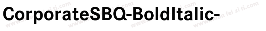 CorporateSBQ-BoldItalic字体转换
