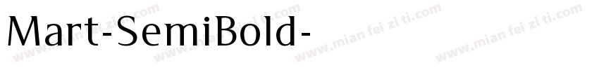 Mart-SemiBold字体转换