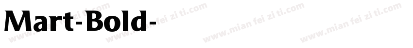 Mart-Bold字体转换