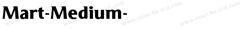 Mart-Medium字体转换