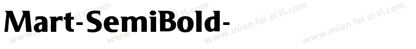 Mart-SemiBold字体转换