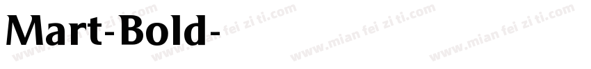 Mart-Bold字体转换