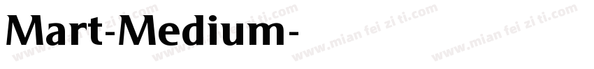 Mart-Medium字体转换