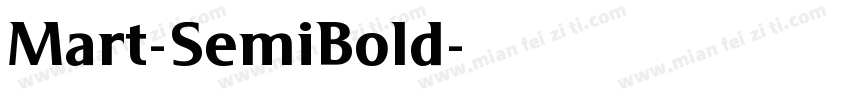Mart-SemiBold字体转换