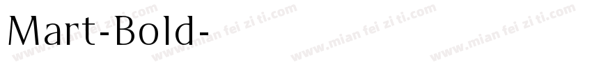 Mart-Bold字体转换