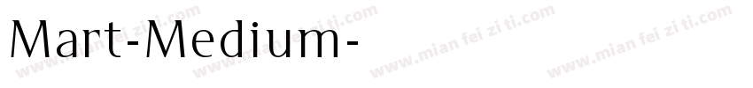 Mart-Medium字体转换