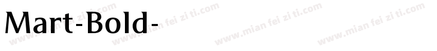 Mart-Bold字体转换