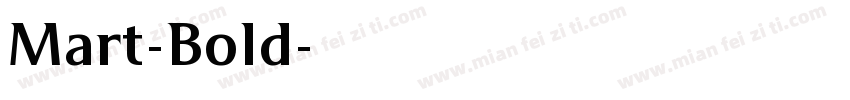 Mart-Bold字体转换