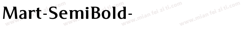 Mart-SemiBold字体转换