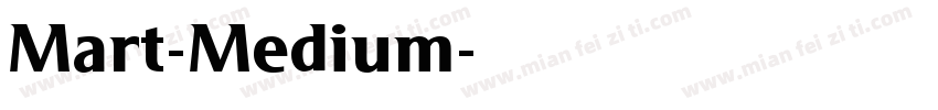 Mart-Medium字体转换