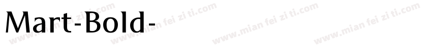 Mart-Bold字体转换