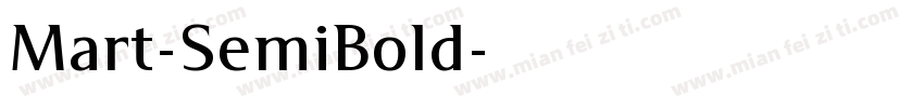 Mart-SemiBold字体转换