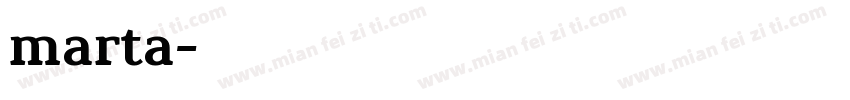 marta字体转换