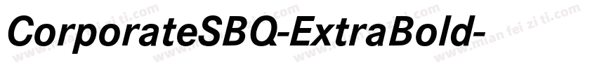 CorporateSBQ-ExtraBold字体转换