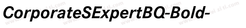 CorporateSExpertBQ-Bold字体转换