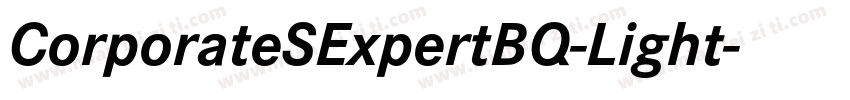 CorporateSExpertBQ-Light字体转换