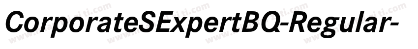 CorporateSExpertBQ-Regular字体转换
