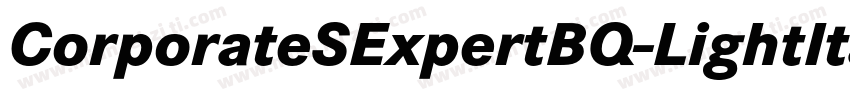 CorporateSExpertBQ-LightItalicOsF字体转换