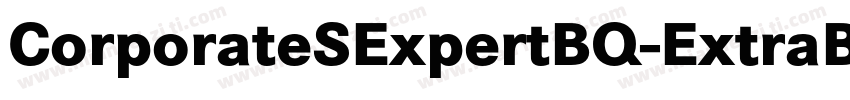 CorporateSExpertBQ-ExtraBoldItalicOsf字体转换