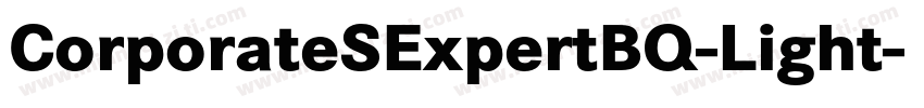 CorporateSExpertBQ-Light字体转换