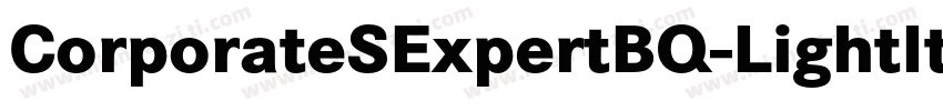 CorporateSExpertBQ-LightItalicOsF字体转换