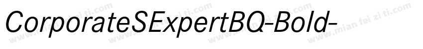 CorporateSExpertBQ-Bold字体转换