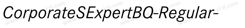 CorporateSExpertBQ-Regular字体转换